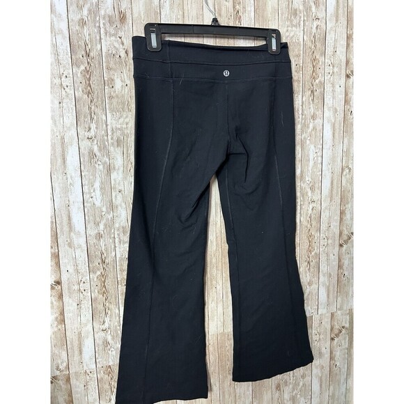 Lululemon Size 6 Align High Rise Mini Flared Cropped Pant 25" Black - Picture 1 of 5